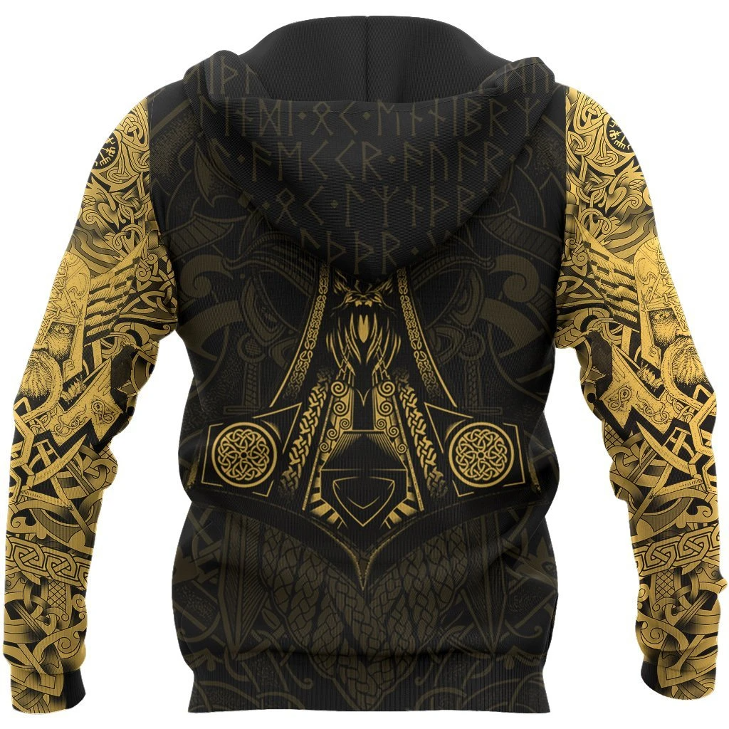 Awesome Hoodie 3D All Over Print Viking Odin - Hoodie, T-Shirt, Zip Hoodies, Sweatshirt ND472