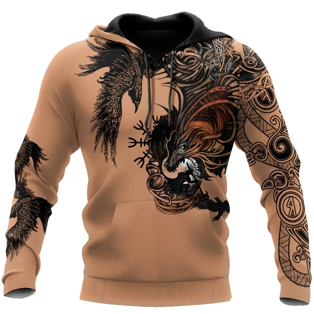 Awesome Hoodie 3D All Over Print Viking Mythical Creatures - Hoodie, T-Shirt, Zip Hoodies, Sweatshirt ND476