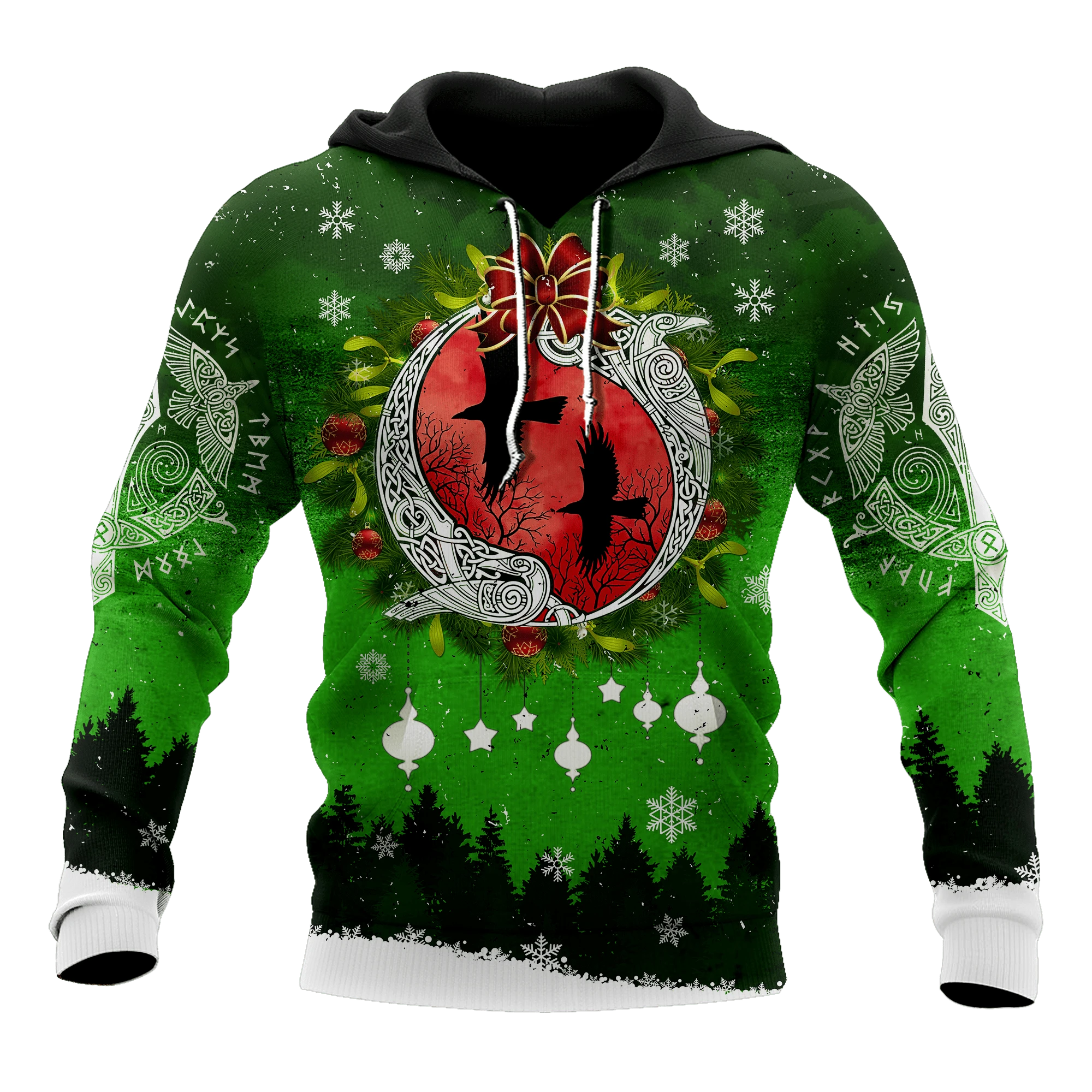 Awesome Hoodie 3D All Over Print Viking Christmas - Hoodie, T-Shirt, Zip Hoodies, Sweatshirt ND477