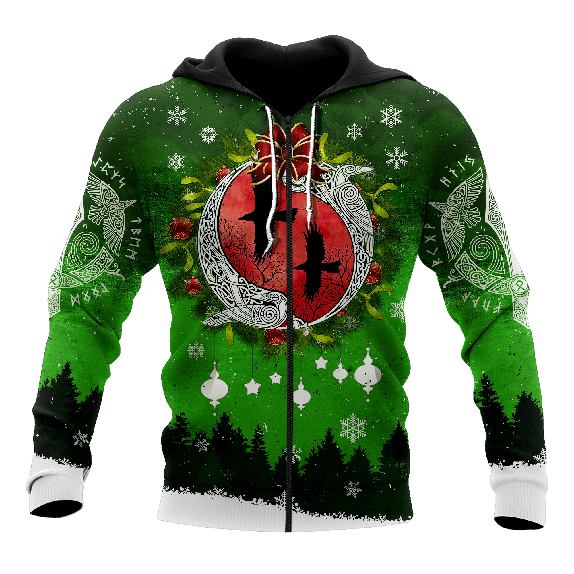 Awesome Hoodie 3D All Over Print Viking Christmas - Hoodie, T-Shirt, Zip Hoodies, Sweatshirt ND477
