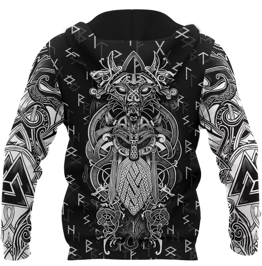 Awesome Hoodie 3D All Over Print Viking Odin - Hoodie, T-Shirt, Zip Hoodies, Sweatshirt ND478