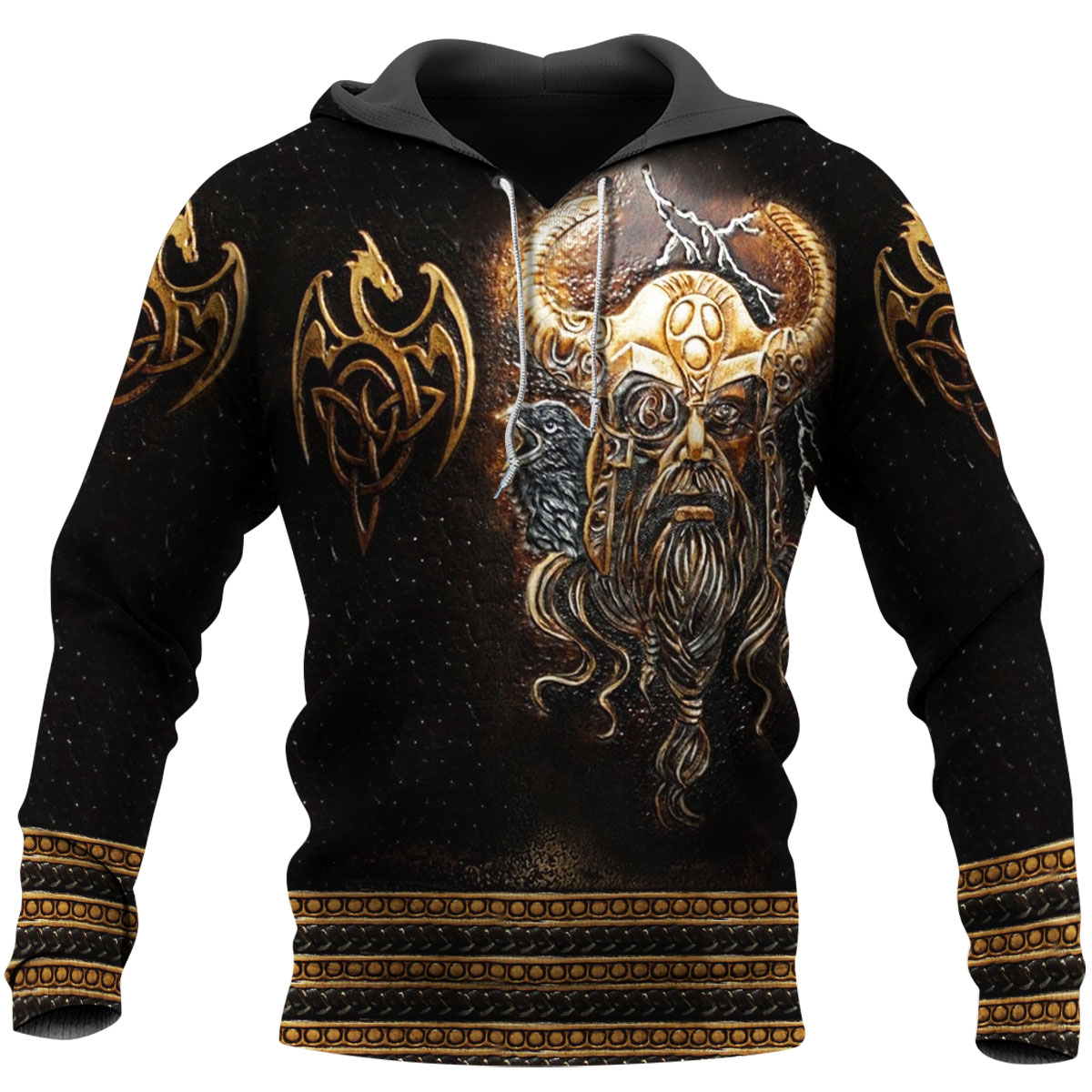 Awesome Hoodie 3D All Over Print Viking God - Hoodie, T-Shirt, Zip Hoodies, Sweatshirt ND479