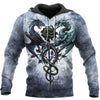 Awesome hoodie-Tattoo and Dungeon Dragon 3D All Over Print for Men and Women Hoodie, T-Shirt, Sweatshirt, Shorts TH007