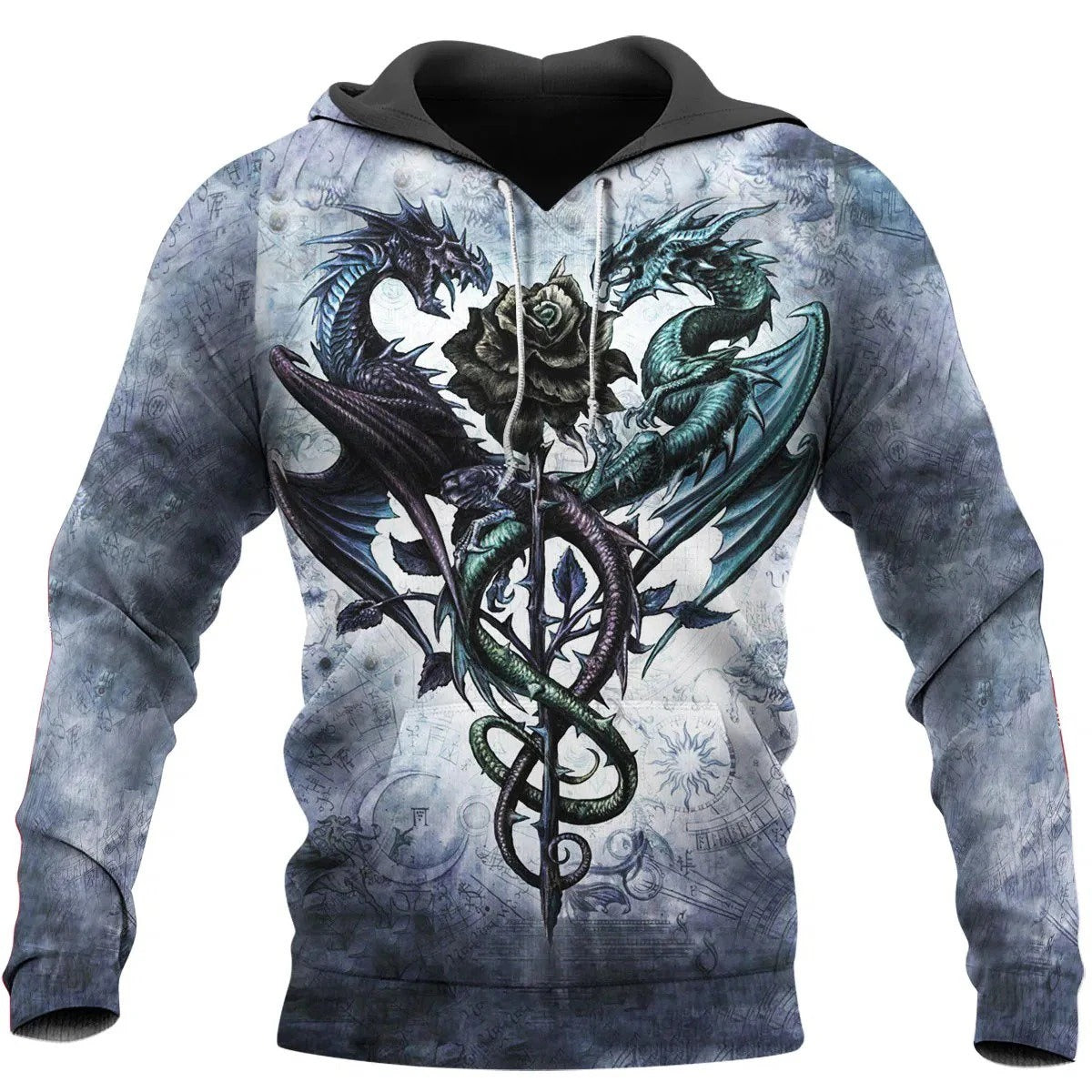 Awesome hoodie-Tattoo and Dungeon Dragon 3D All Over Print for Men and Women Hoodie, T-Shirt, Sweatshirt, Shorts TH007