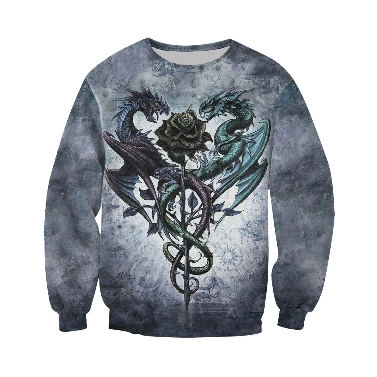 Awesome hoodie-Tattoo and Dungeon Dragon 3D All Over Print for Men and Women Hoodie, T-Shirt, Sweatshirt, Shorts TH007