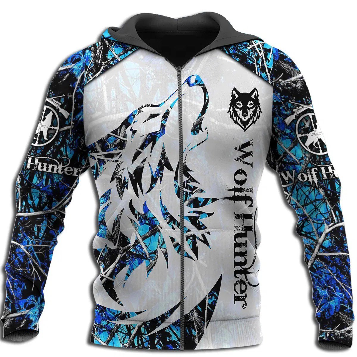 3D All Over Wolf Hoodies for Men and Women, T-Shirt, Zip Hoodies, Sweatshirt DTK006