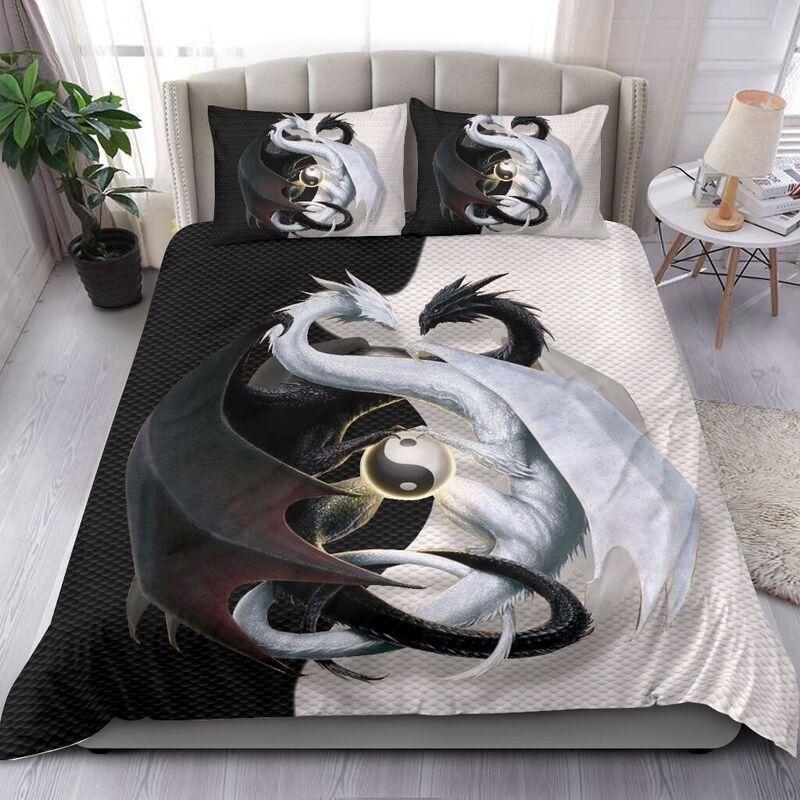 Awesome Hoodied Treble Clef And Hummingbirds Quilt Bed Set Duble Dragon HDQ058