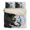 Awesome Hoodied Treble Clef And Hummingbirds Quilt Bed Set Duble Dragon HDQ058