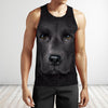 3D All Over Print Black Labrador Face
