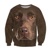 3D All Over Print Chocolate Labrador Face