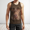 3D All Over Print Chocolate Labrador Face
