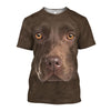 3D All Over Print Chocolate Labrador Face