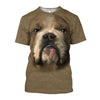 3D All Over Print Bulldog Face