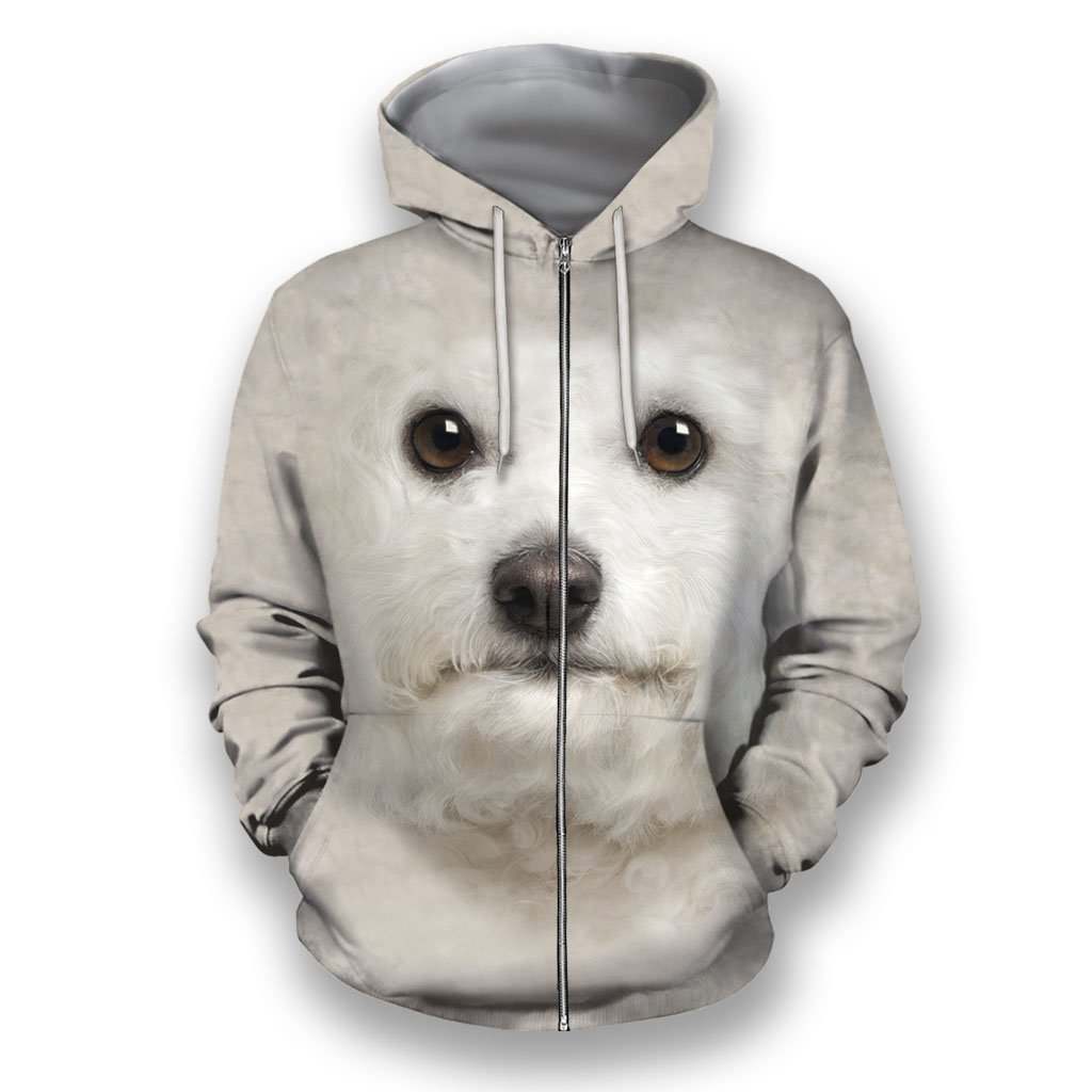 3D All Over Print Bichon Frise Face