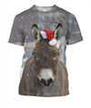 3D All Over Print Christmas Donkey