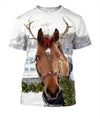 Awesome Hoodie Christmas Horse for Men and Women HBC310