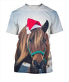 Awesome Hoodie Christmas Horse for Men and Women HBC309