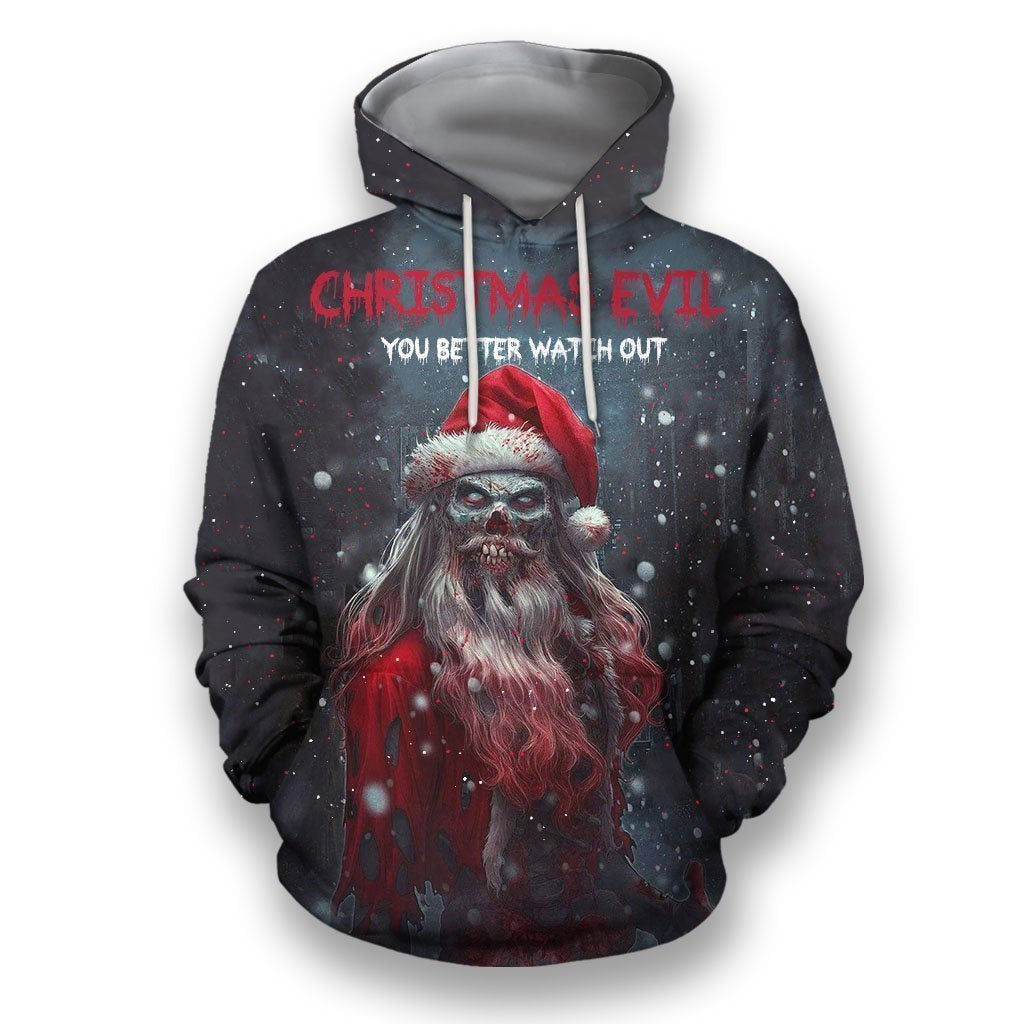 Awesome Hoodie Christmas Evil Santa for Men and Women HBC321