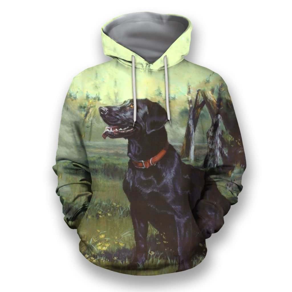 3D All Over Print Black Labrador Retriever