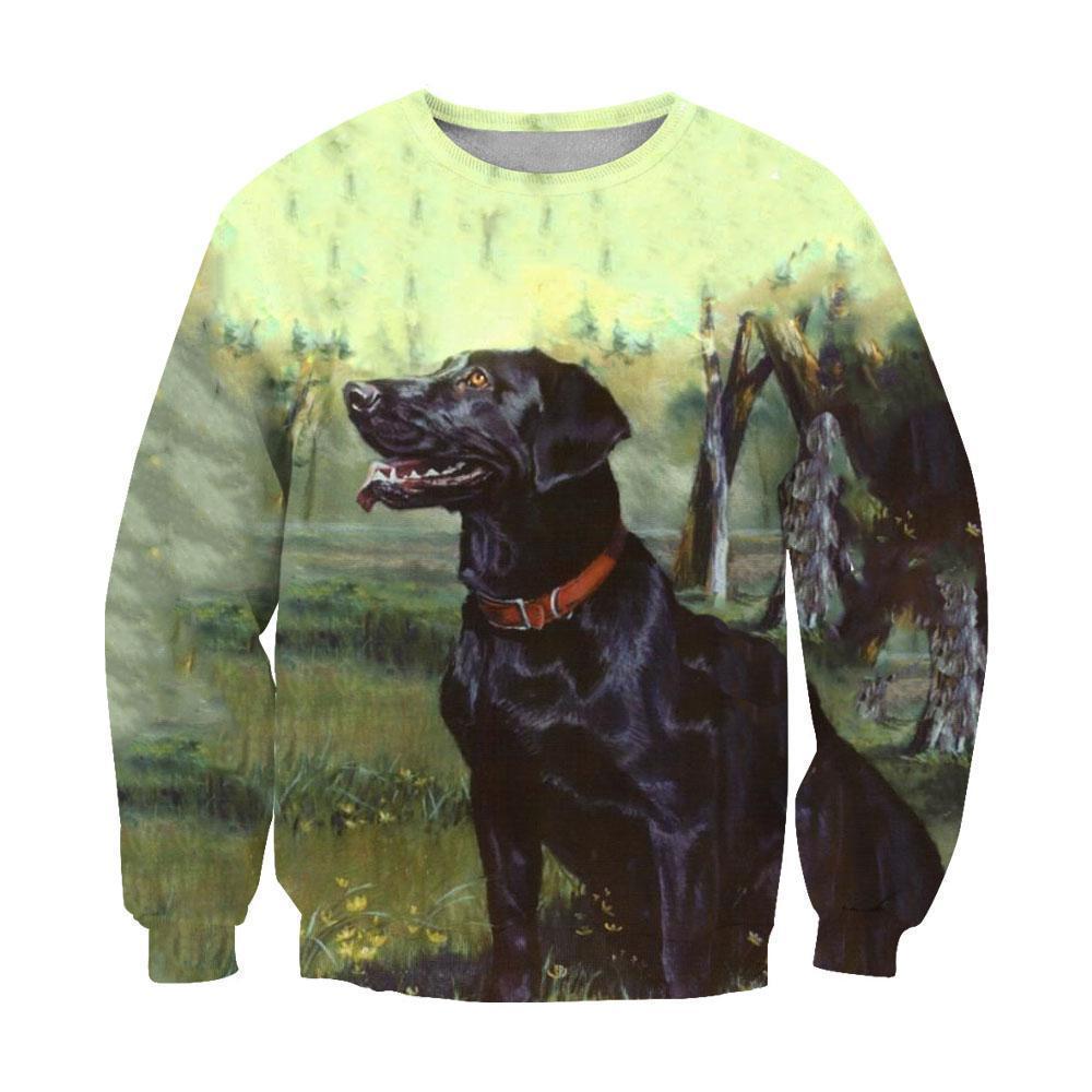 3D All Over Print Black Labrador Retriever