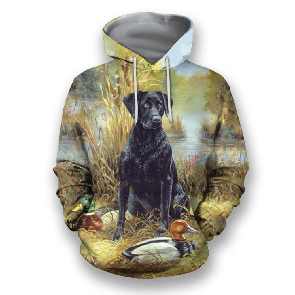 3D All Over Print Black Labrador Retriever