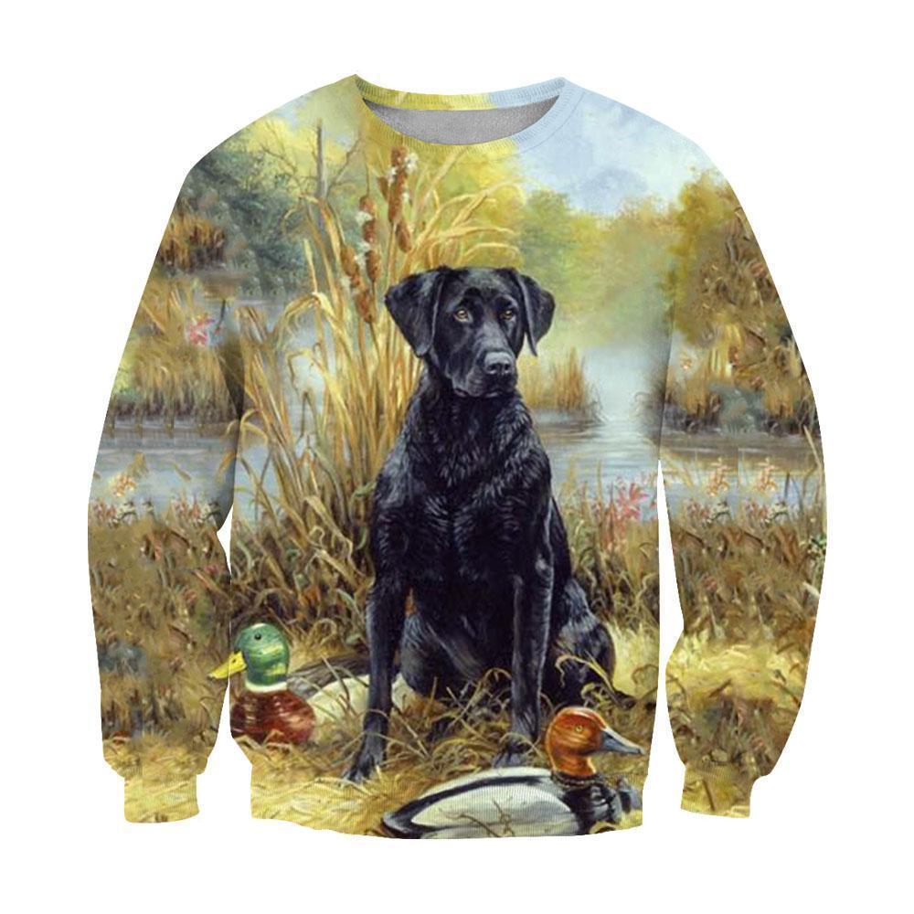 3D All Over Print Black Labrador Retriever