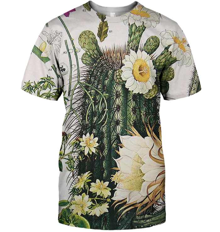 3D AOP Night Blooming Cereus_sleeve Shirt
