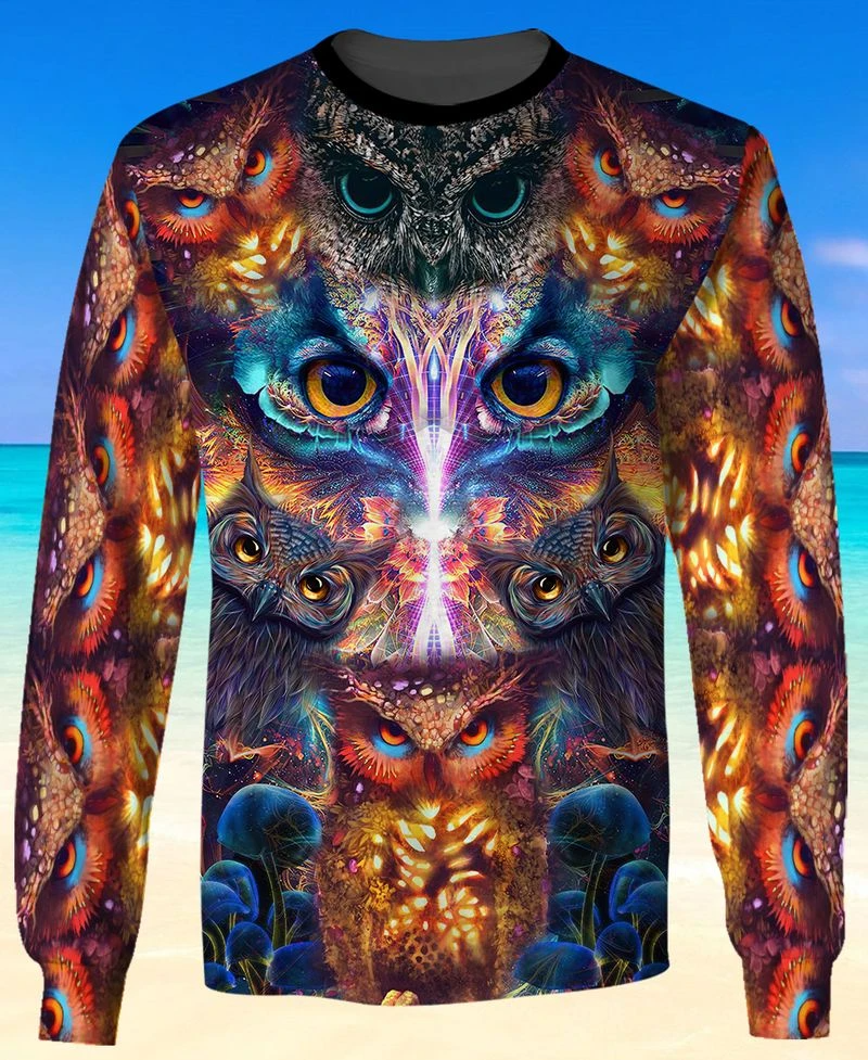 Awesome hoodie 3d all print Owl for Men and Women, T-Shirt, Zip Hoodies, Sweatshirt NQ306