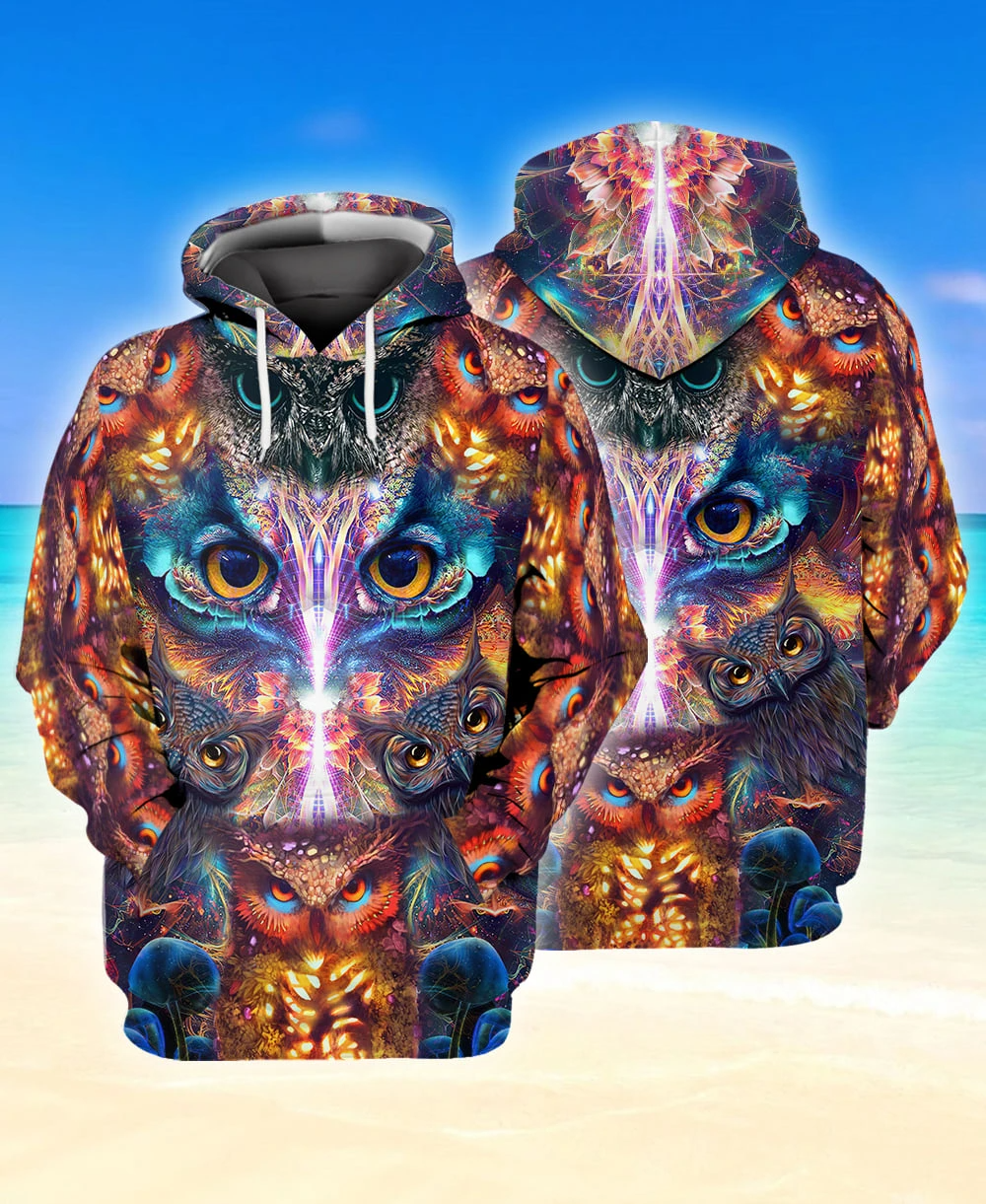 Awesome hoodie 3d all print Owl for Men and Women, T-Shirt, Zip Hoodies, Sweatshirt NQ306