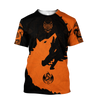 Awesome hoodie 3d all print Orange tattoo dragon and wolf for Men and Women, T-Shirt, Zip Hoodies, Sweatshirt NQ161