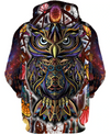 Awesome hoodie 3d all print Owl Pattern for Men and Women, T-Shirt, Zip Hoodies, Sweatshirt NQ262