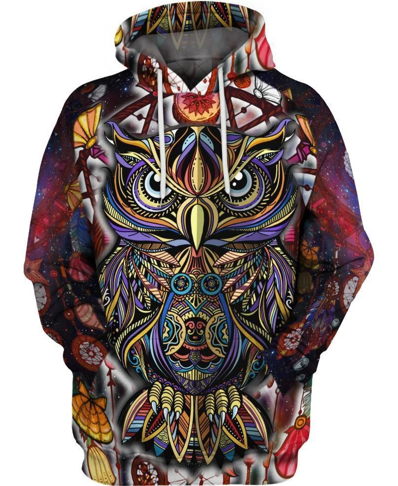 Awesome hoodie 3d all print Owl Pattern for Men and Women, T-Shirt, Zip Hoodies, Sweatshirt NQ262