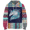Awesome hoodie 3d all print Paisley Unicorn Galaxy Hoodie, Zip Hoodie NQ388