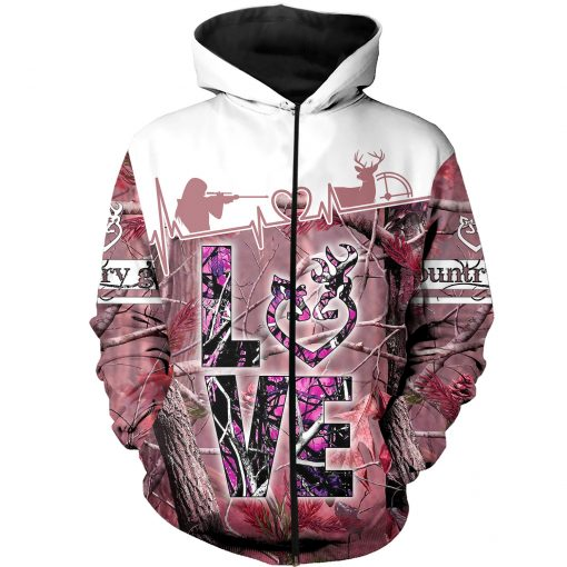 Awesome Hoodie Love Deer  for Men and Women HBC238