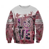Awesome Hoodie Love Deer  for Men and Women HBC238