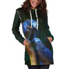 All Over Printed Parrots Hoodie Dress H232B
