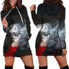 All Over Printed Parrots Hoodie Dress H2129B
