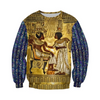 Awesome hoodie 3d all print Phraoh and Anubis Ancient Egypt for Men and Women, T-Shirt, Zip Hoodies, Sweatshirt NQ345