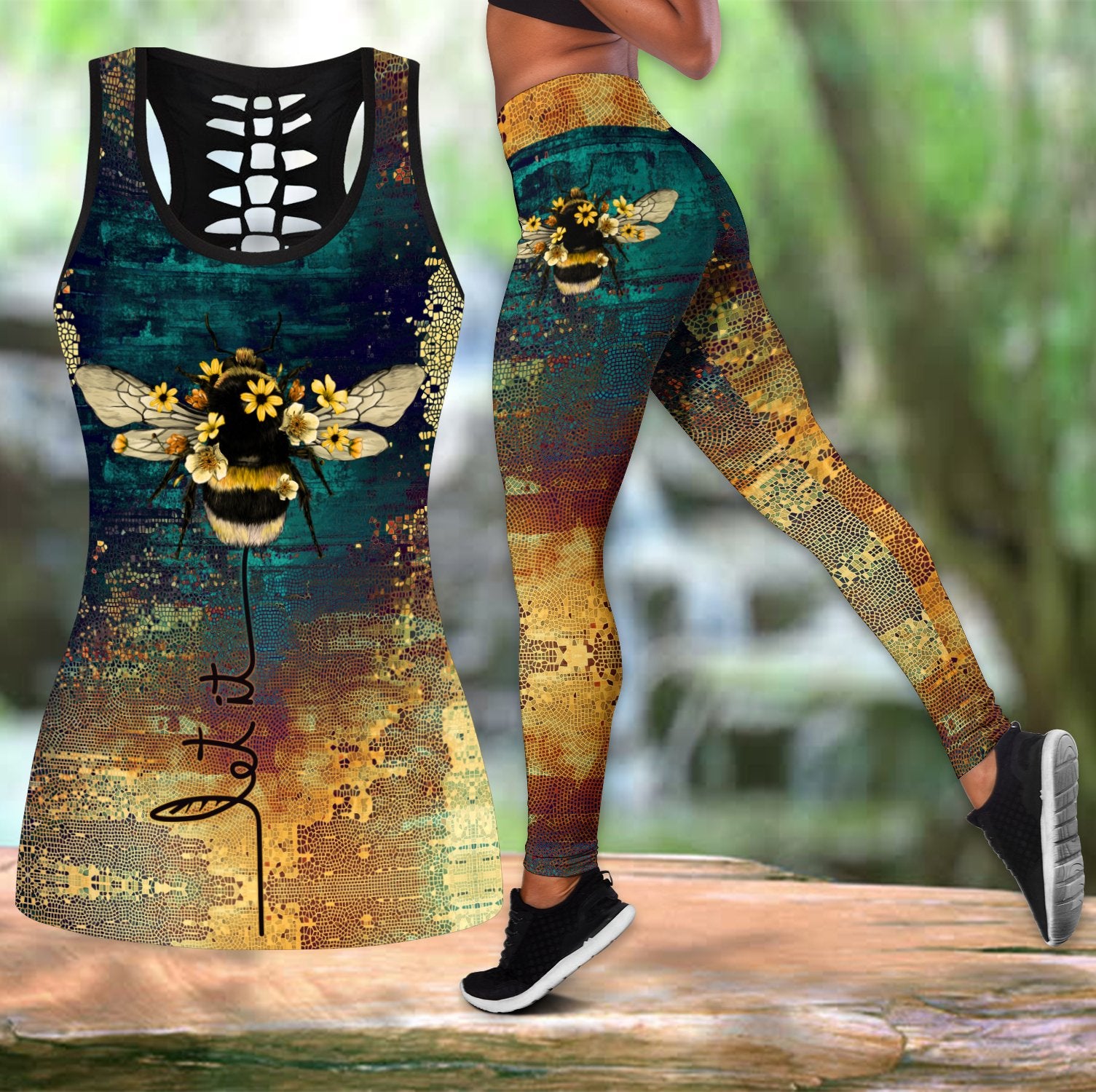 Awesome Hoodied 3D All Over Printer Legging Bee HDL01