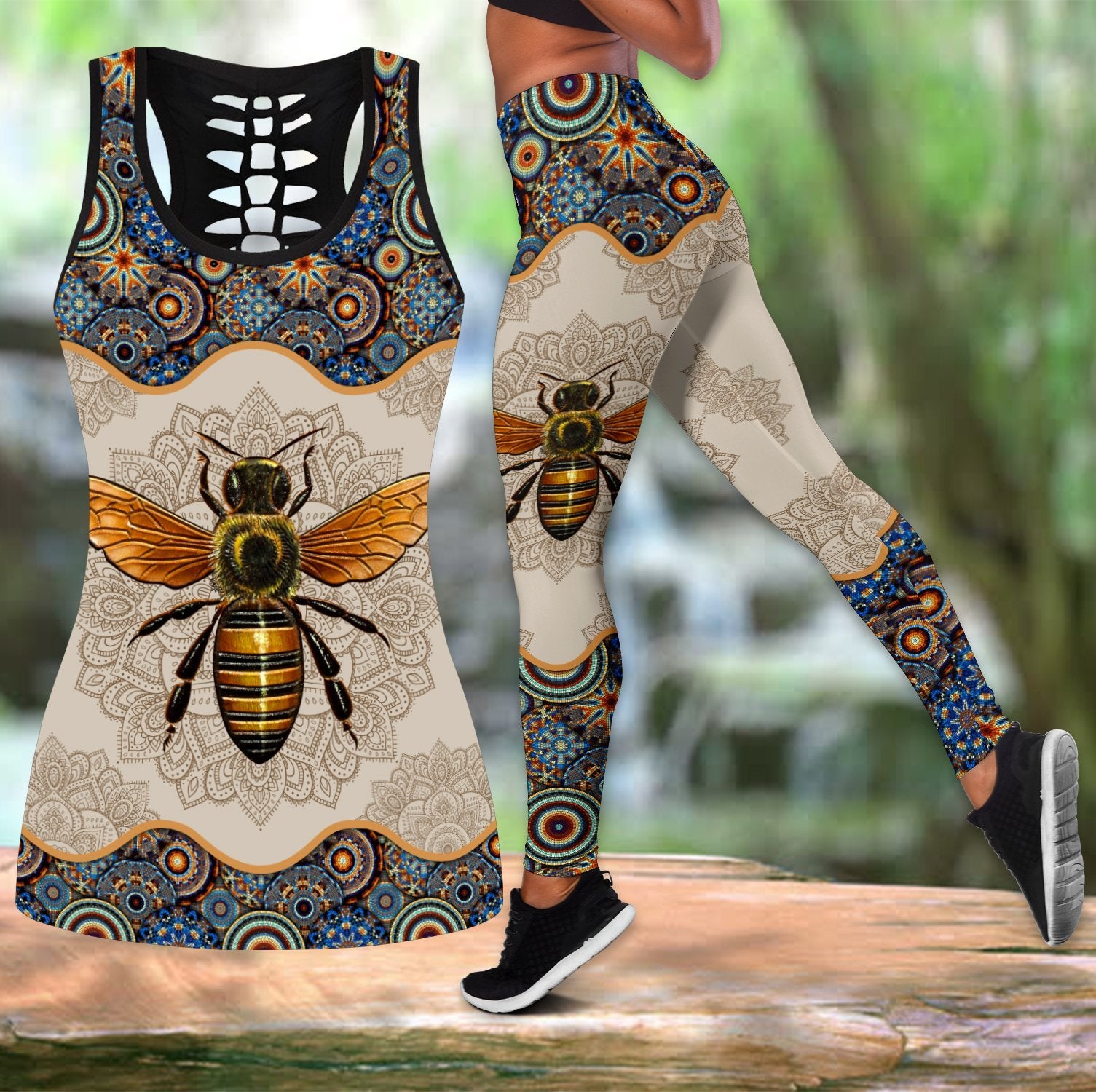 Awesome Hoodied 3D All Over Printer Legging Bee HDL02