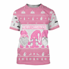 Awesome hoodie 3d all print Pink Happy Gnome for Men and Women, T-Shirt, Zip Hoodies, Sweatshirt NQ324