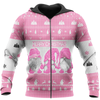 Awesome hoodie 3d all print Pink Happy Gnome for Men and Women, T-Shirt, Zip Hoodies, Sweatshirt NQ324