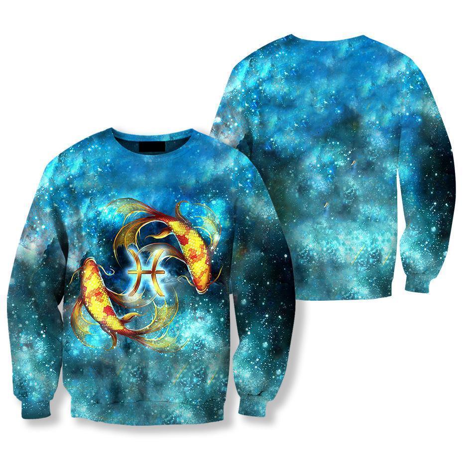 All Over Printed Pisces Hoodie