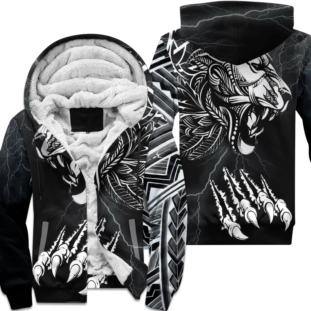 Awesome hoodie 3d all print Polynesian Lion for Men and Women, T-Shirt, Zip Hoodies, Sweatshirt NQ341