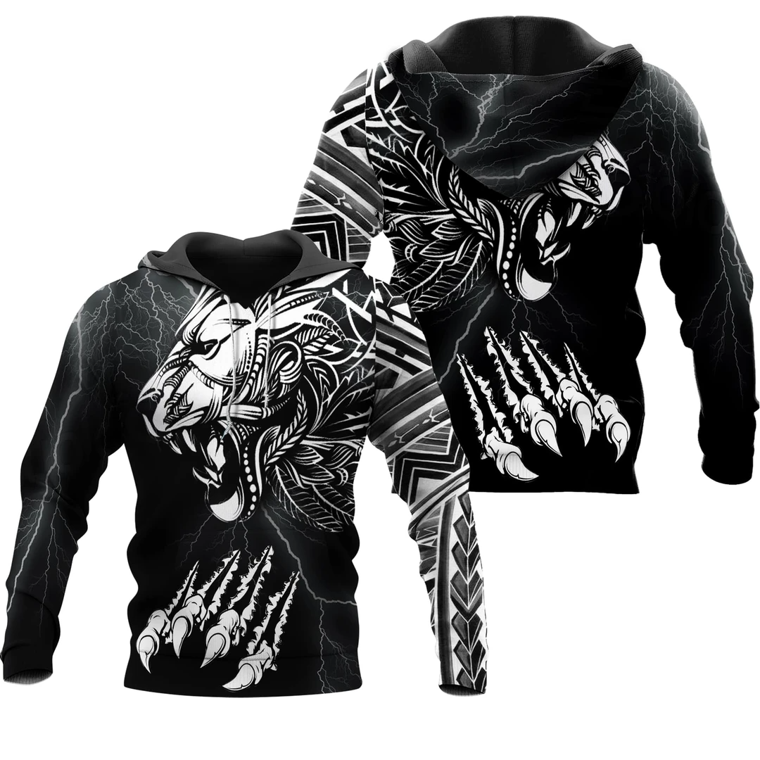 Awesome hoodie 3d all print Polynesian Lion for Men and Women, T-Shirt, Zip Hoodies, Sweatshirt NQ341