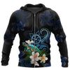 Awesome Hoodie Polynesian Turtle With Plumeria Flowers for Men and Women HBC180