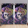 Awesome hoodies - Flowery Skull Curtains - QK32003