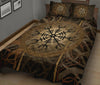 Awesome Hoodied Viking Quilt Bed Set, Helm of Awe - VNBD0004