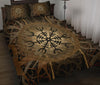 Awesome Hoodied Viking Quilt Bed Set, Helm of Awe - VNBD0004