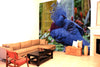 Awesome hoodied 3D all print Victoria Dove Curtains  skull - VNC0033